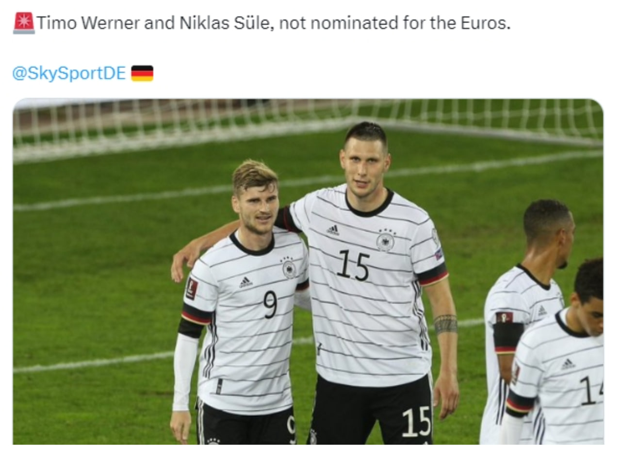 天际的魔幻：维尔纳、聚勒惨遭德国队剔除，黯然告别欧洲杯！